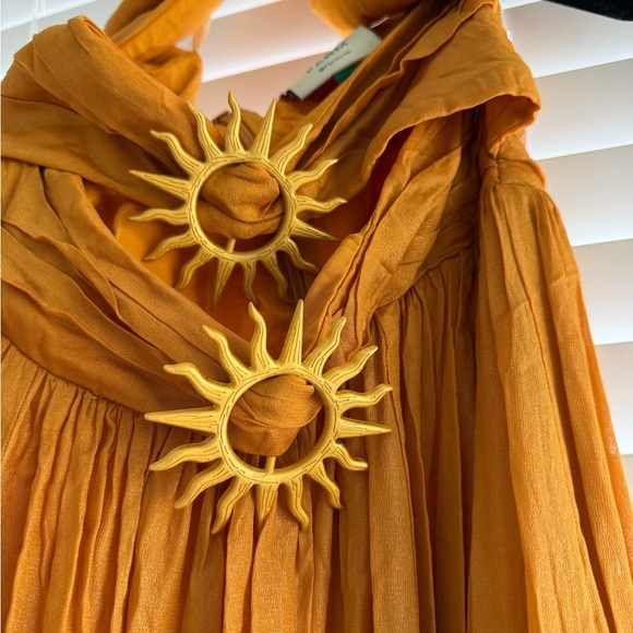 FARM Rio Mustard Sunburst Cutout Maxi Dress - Picture 5 of 5